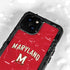 University of Maryland Collegiate Text Red iPhone 15 Plus Waterproof Case